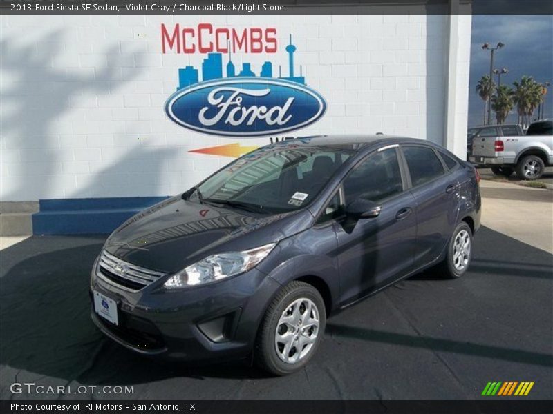 Violet Gray / Charcoal Black/Light Stone 2013 Ford Fiesta SE Sedan