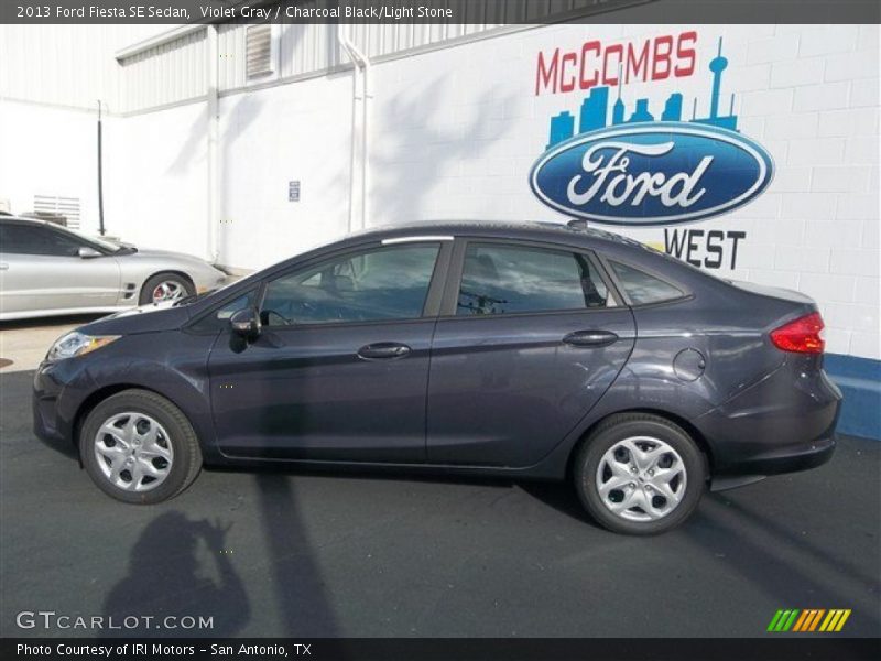 Violet Gray / Charcoal Black/Light Stone 2013 Ford Fiesta SE Sedan