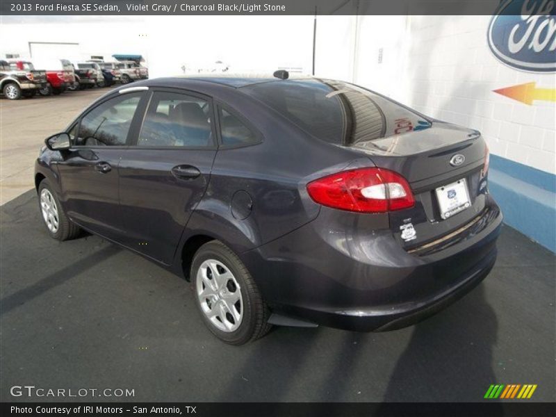 Violet Gray / Charcoal Black/Light Stone 2013 Ford Fiesta SE Sedan