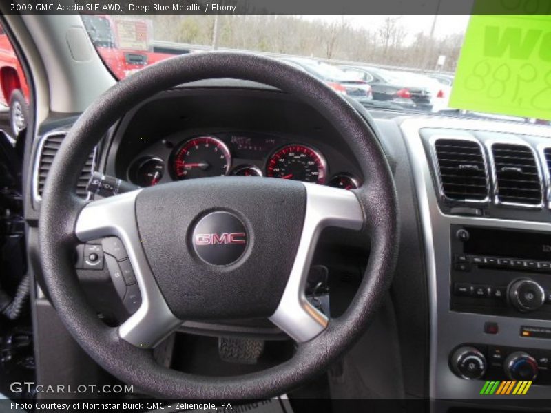 Deep Blue Metallic / Ebony 2009 GMC Acadia SLE AWD