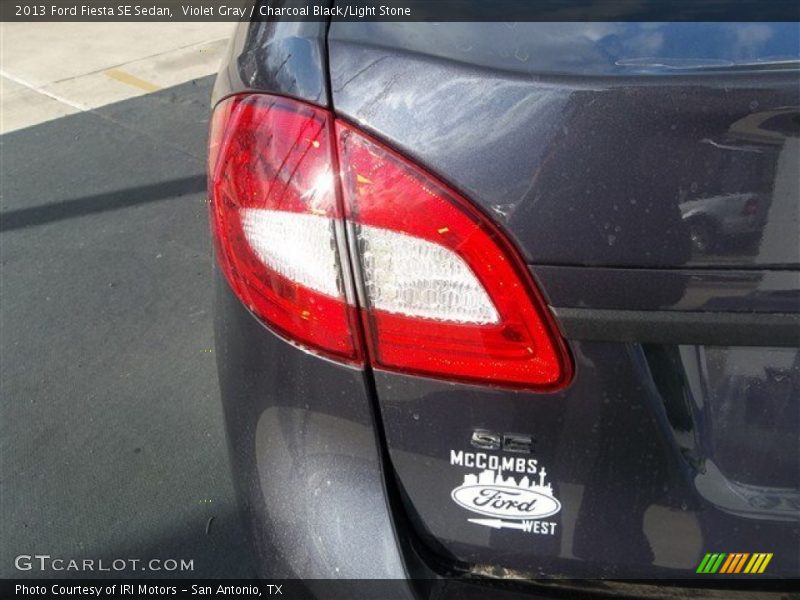 Violet Gray / Charcoal Black/Light Stone 2013 Ford Fiesta SE Sedan