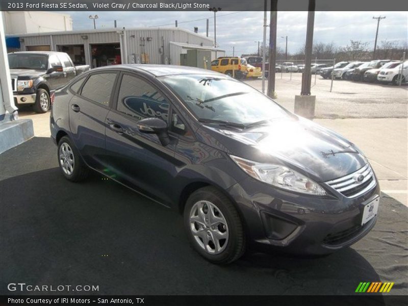 Violet Gray / Charcoal Black/Light Stone 2013 Ford Fiesta SE Sedan