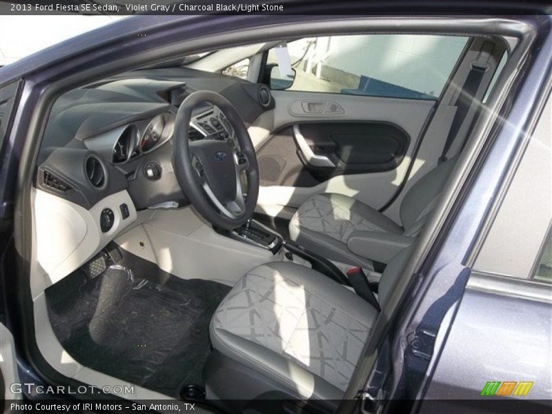  2013 Fiesta SE Sedan Charcoal Black/Light Stone Interior