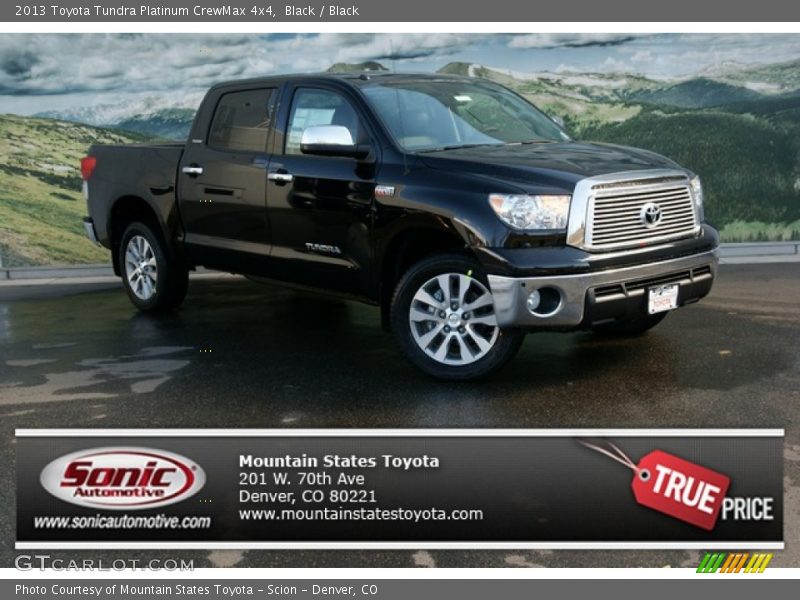 Black / Black 2013 Toyota Tundra Platinum CrewMax 4x4