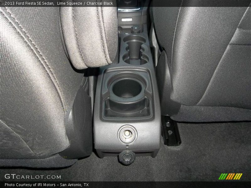 Lime Squeeze / Charcoal Black 2013 Ford Fiesta SE Sedan