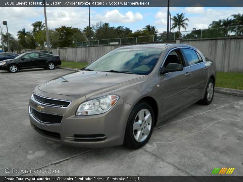 Amber Bronze Metallic / Cocoa/Cashmere Beige 2008 Chevrolet Malibu LS Sedan