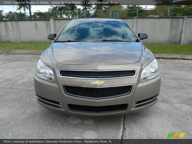 Amber Bronze Metallic / Cocoa/Cashmere Beige 2008 Chevrolet Malibu LS Sedan