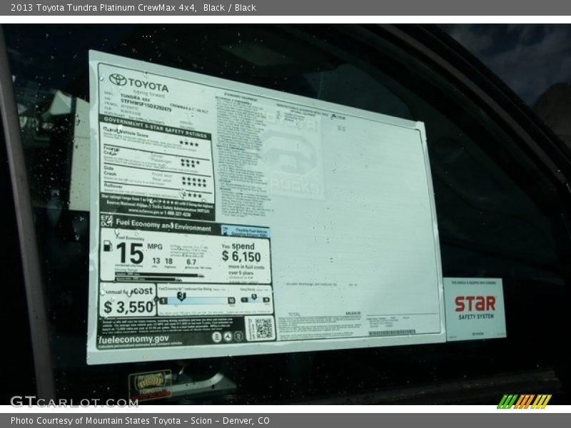 Black / Black 2013 Toyota Tundra Platinum CrewMax 4x4