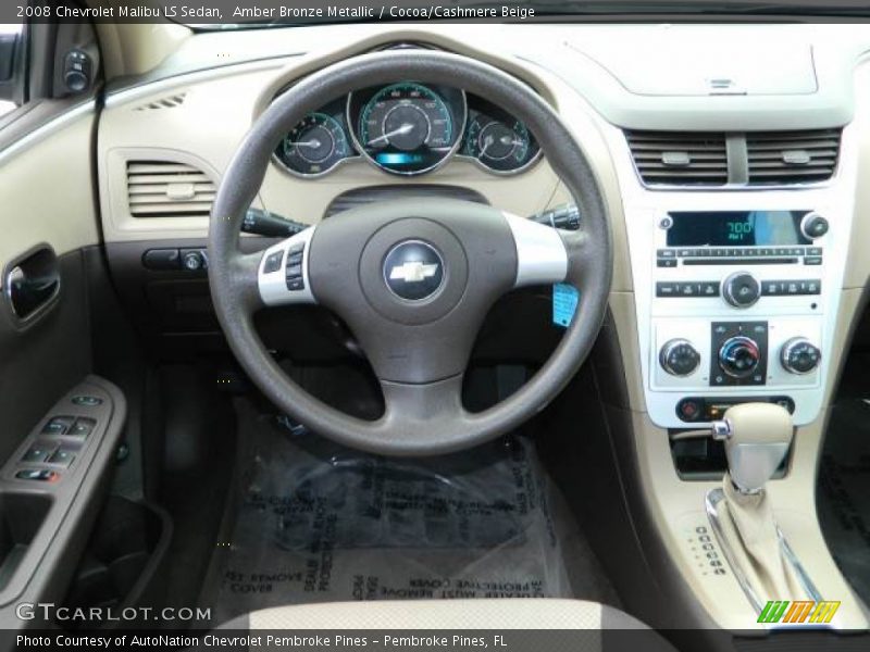 Amber Bronze Metallic / Cocoa/Cashmere Beige 2008 Chevrolet Malibu LS Sedan