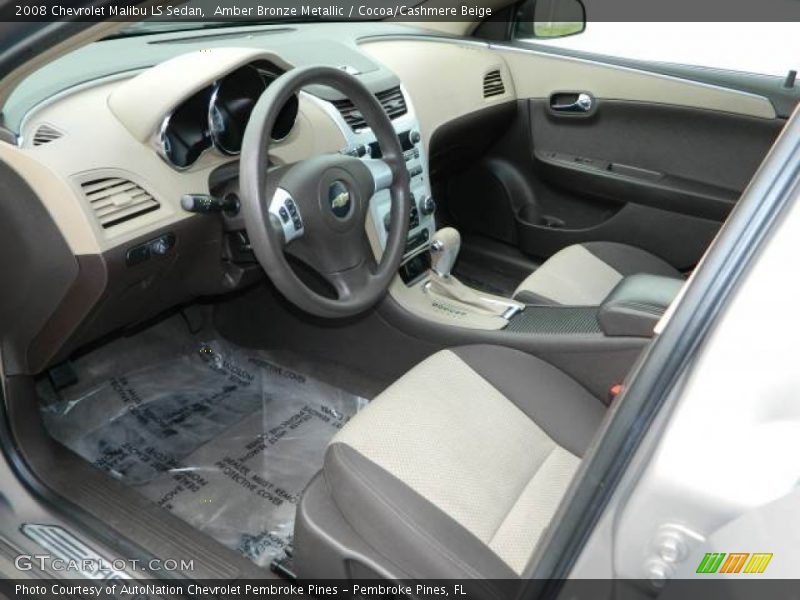 Amber Bronze Metallic / Cocoa/Cashmere Beige 2008 Chevrolet Malibu LS Sedan
