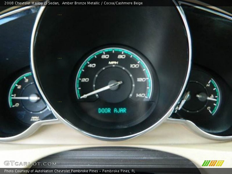Amber Bronze Metallic / Cocoa/Cashmere Beige 2008 Chevrolet Malibu LS Sedan