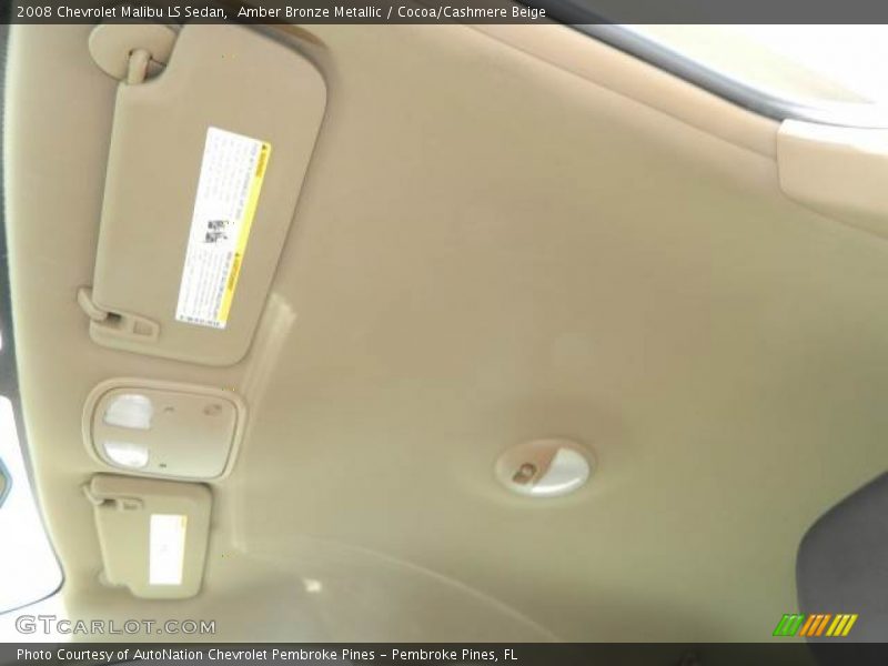 Amber Bronze Metallic / Cocoa/Cashmere Beige 2008 Chevrolet Malibu LS Sedan