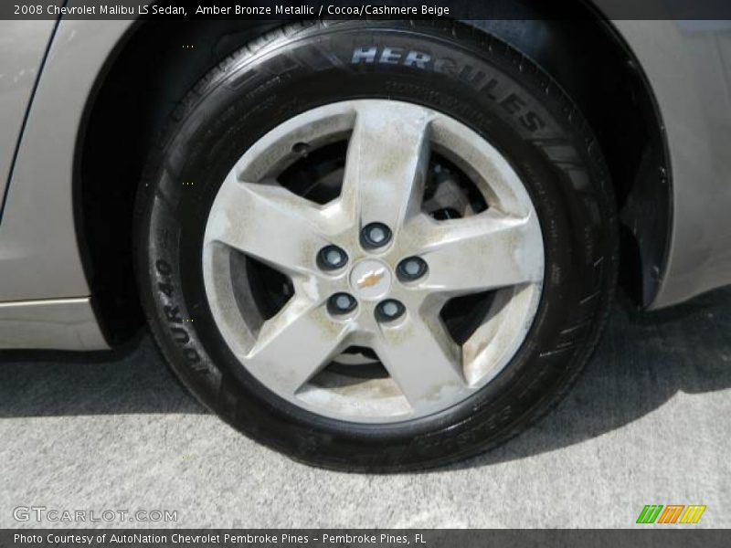 Amber Bronze Metallic / Cocoa/Cashmere Beige 2008 Chevrolet Malibu LS Sedan