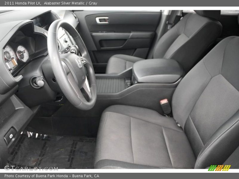 Alabaster Silver Metallic / Gray 2011 Honda Pilot LX