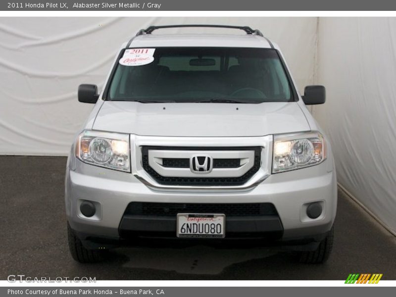 Alabaster Silver Metallic / Gray 2011 Honda Pilot LX