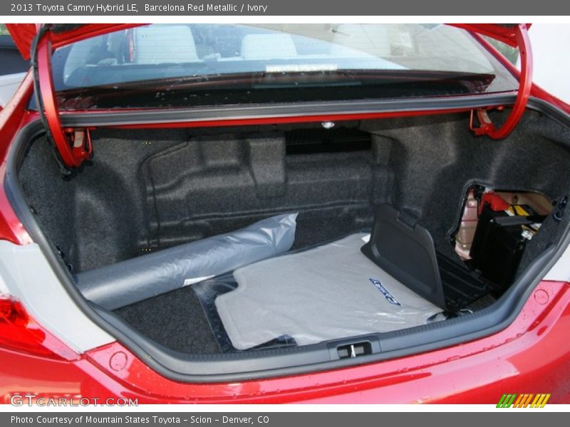 Barcelona Red Metallic / Ivory 2013 Toyota Camry Hybrid LE
