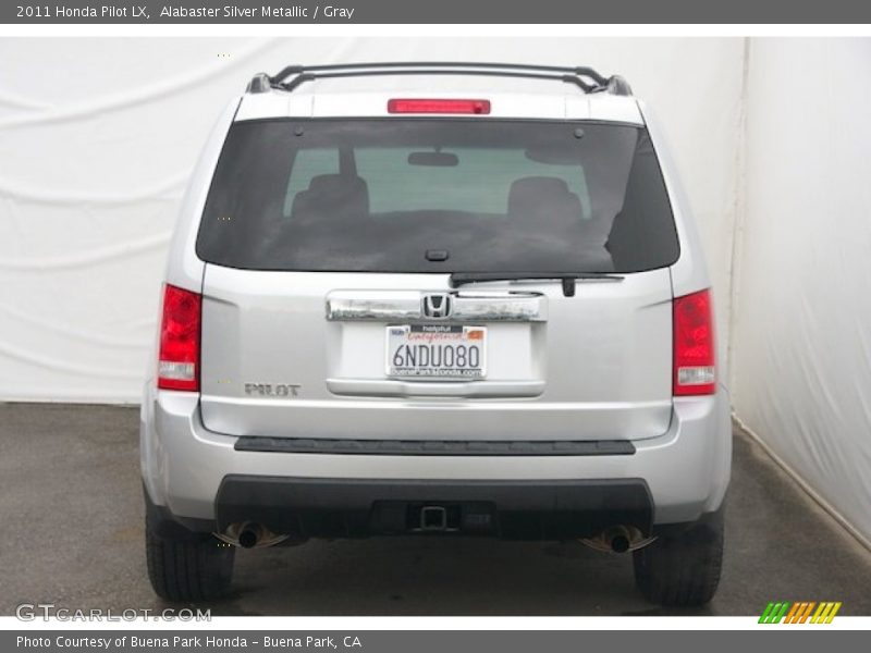 Alabaster Silver Metallic / Gray 2011 Honda Pilot LX