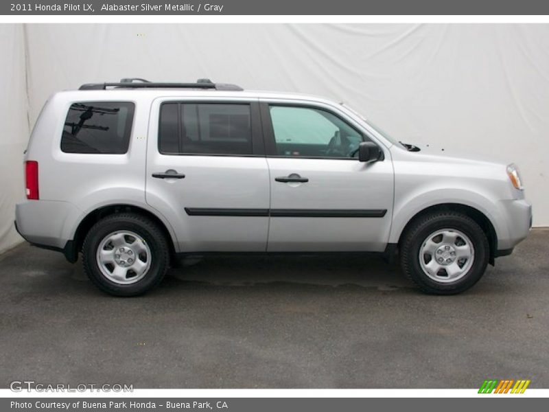 Alabaster Silver Metallic / Gray 2011 Honda Pilot LX