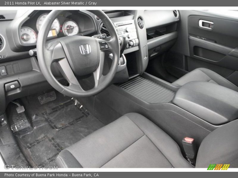 Alabaster Silver Metallic / Gray 2011 Honda Pilot LX