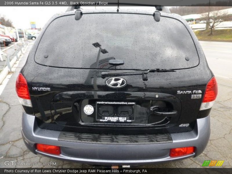 Black Obsidian / Beige 2006 Hyundai Santa Fe GLS 3.5 4WD