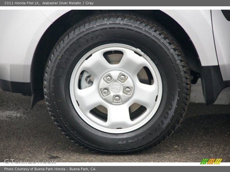 Alabaster Silver Metallic / Gray 2011 Honda Pilot LX