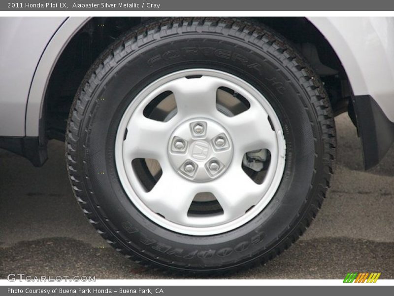 Alabaster Silver Metallic / Gray 2011 Honda Pilot LX