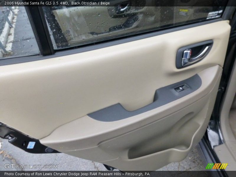 Black Obsidian / Beige 2006 Hyundai Santa Fe GLS 3.5 4WD