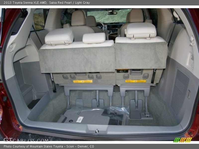 Salsa Red Pearl / Light Gray 2013 Toyota Sienna XLE AWD