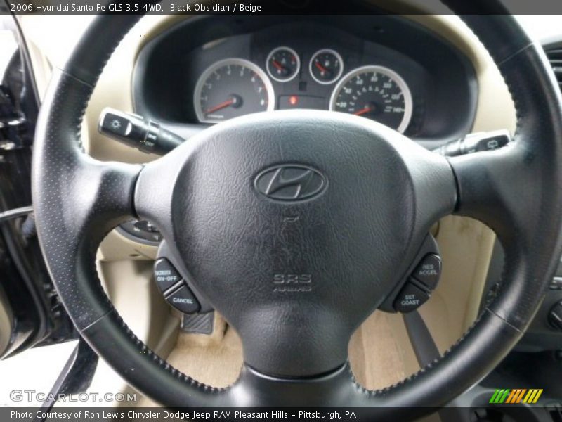 Black Obsidian / Beige 2006 Hyundai Santa Fe GLS 3.5 4WD