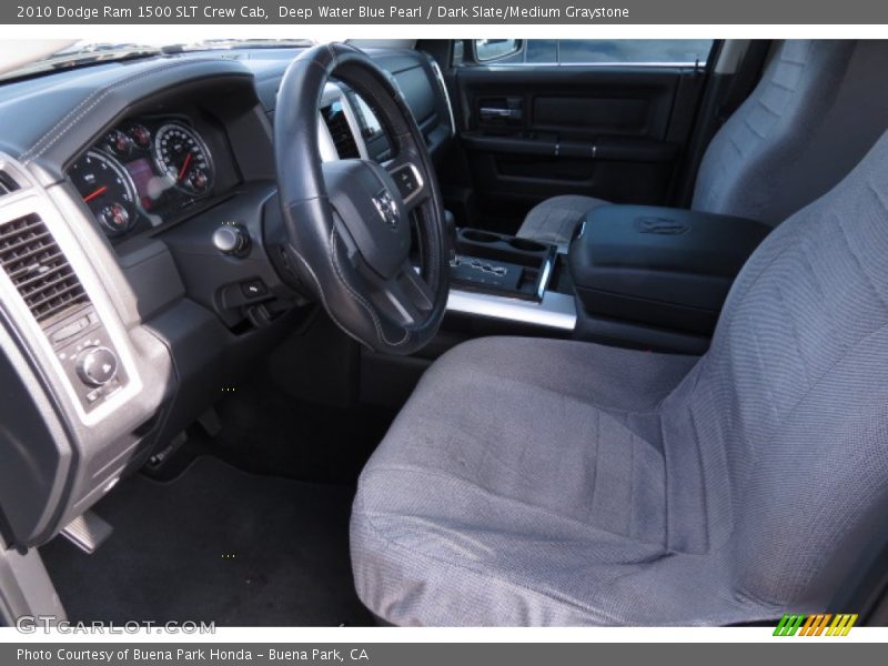 Deep Water Blue Pearl / Dark Slate/Medium Graystone 2010 Dodge Ram 1500 SLT Crew Cab