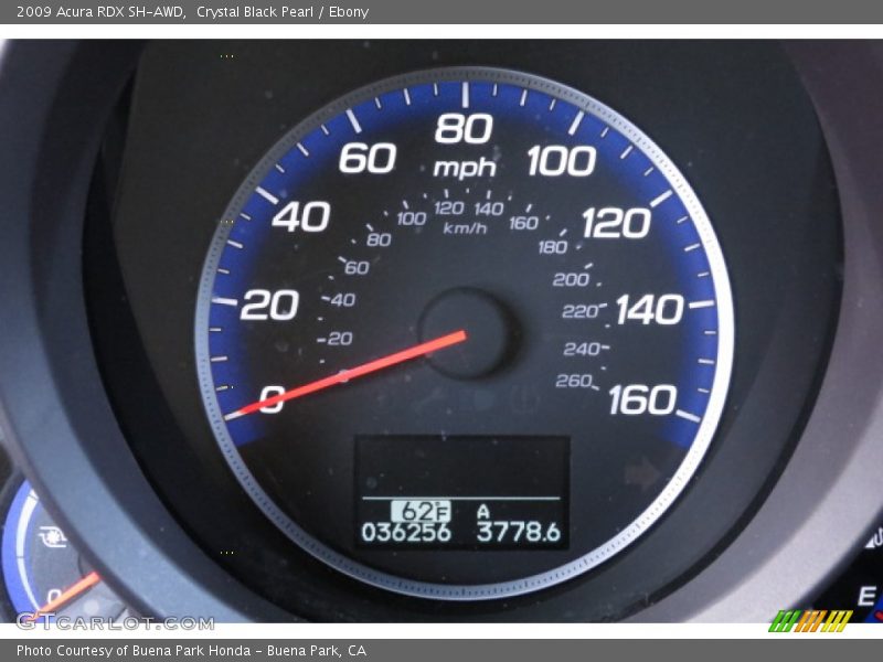 Crystal Black Pearl / Ebony 2009 Acura RDX SH-AWD