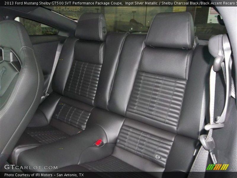 Rear Seat of 2013 Mustang Shelby GT500 SVT Performance Package Coupe