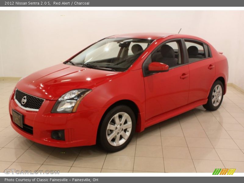 Red Alert / Charcoal 2012 Nissan Sentra 2.0 S