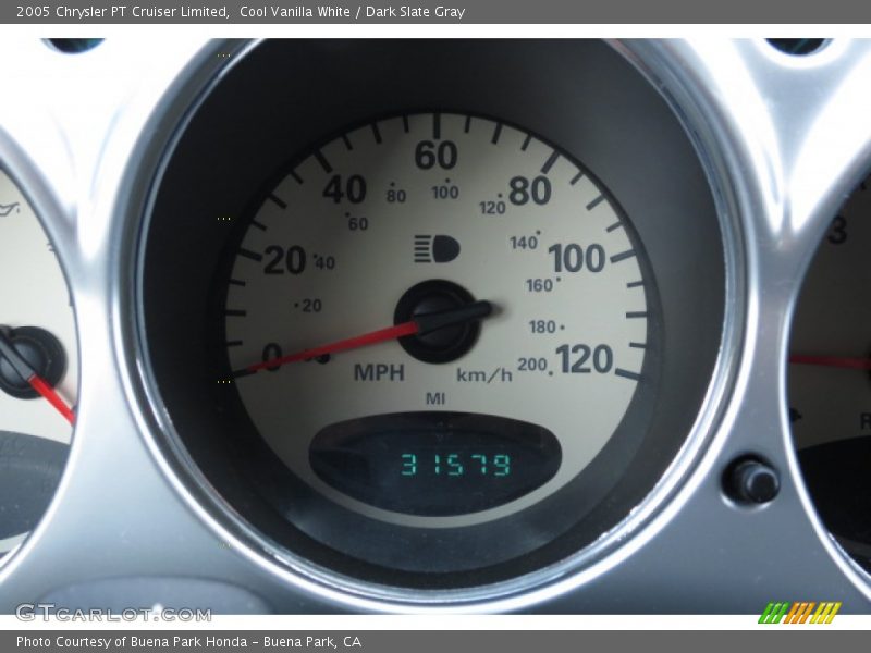 Cool Vanilla White / Dark Slate Gray 2005 Chrysler PT Cruiser Limited