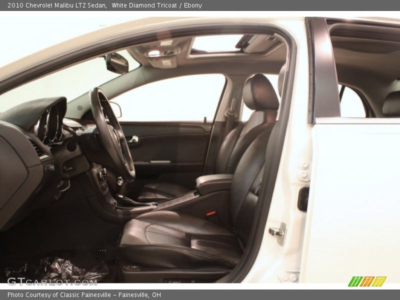 White Diamond Tricoat / Ebony 2010 Chevrolet Malibu LTZ Sedan