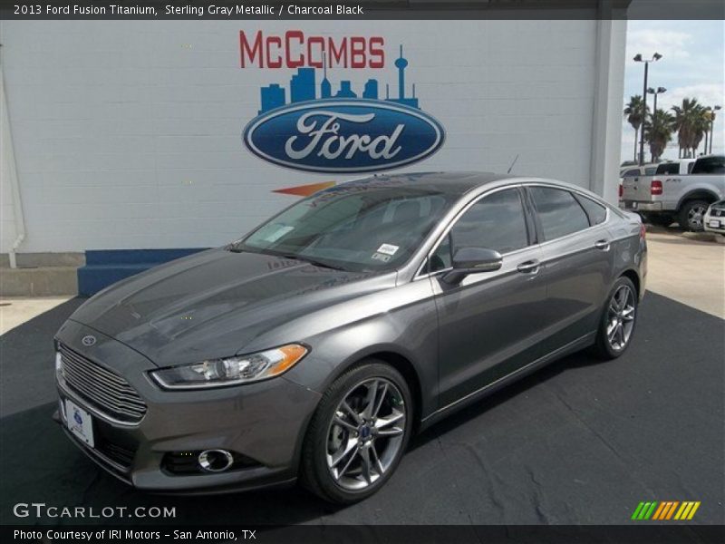 Sterling Gray Metallic / Charcoal Black 2013 Ford Fusion Titanium
