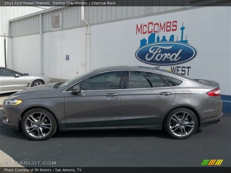 Sterling Gray Metallic / Charcoal Black 2013 Ford Fusion Titanium