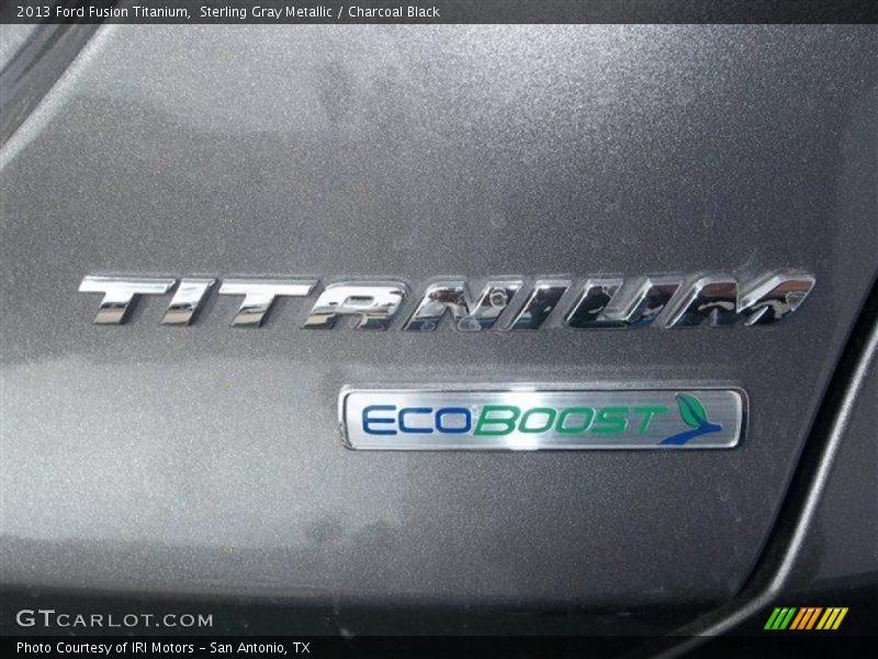 Sterling Gray Metallic / Charcoal Black 2013 Ford Fusion Titanium