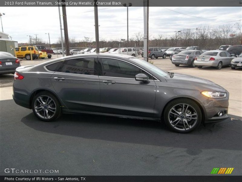 Sterling Gray Metallic / Charcoal Black 2013 Ford Fusion Titanium