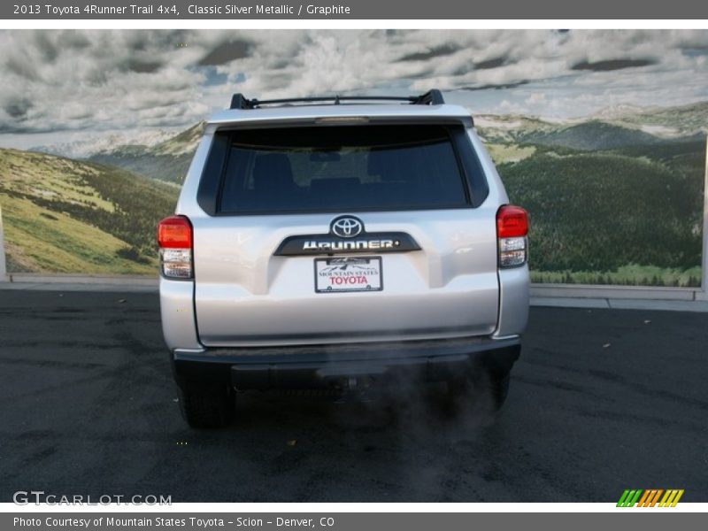 Classic Silver Metallic / Graphite 2013 Toyota 4Runner Trail 4x4