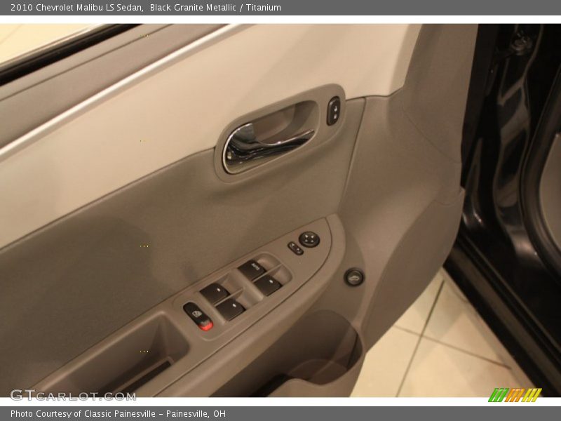 Black Granite Metallic / Titanium 2010 Chevrolet Malibu LS Sedan