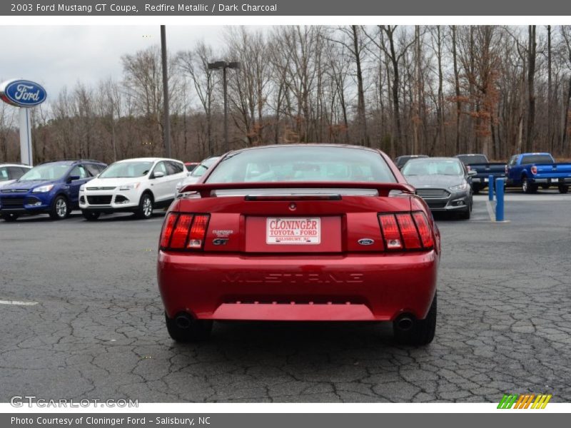 Redfire Metallic / Dark Charcoal 2003 Ford Mustang GT Coupe