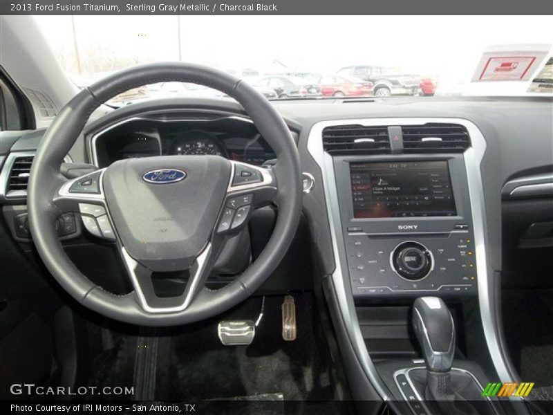 Sterling Gray Metallic / Charcoal Black 2013 Ford Fusion Titanium