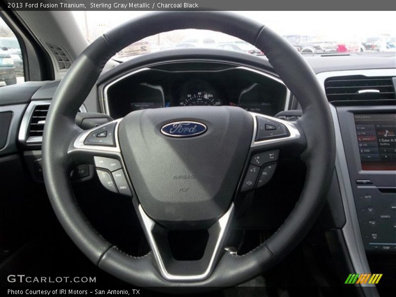 Sterling Gray Metallic / Charcoal Black 2013 Ford Fusion Titanium