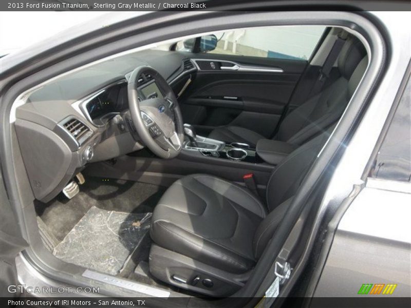 Sterling Gray Metallic / Charcoal Black 2013 Ford Fusion Titanium
