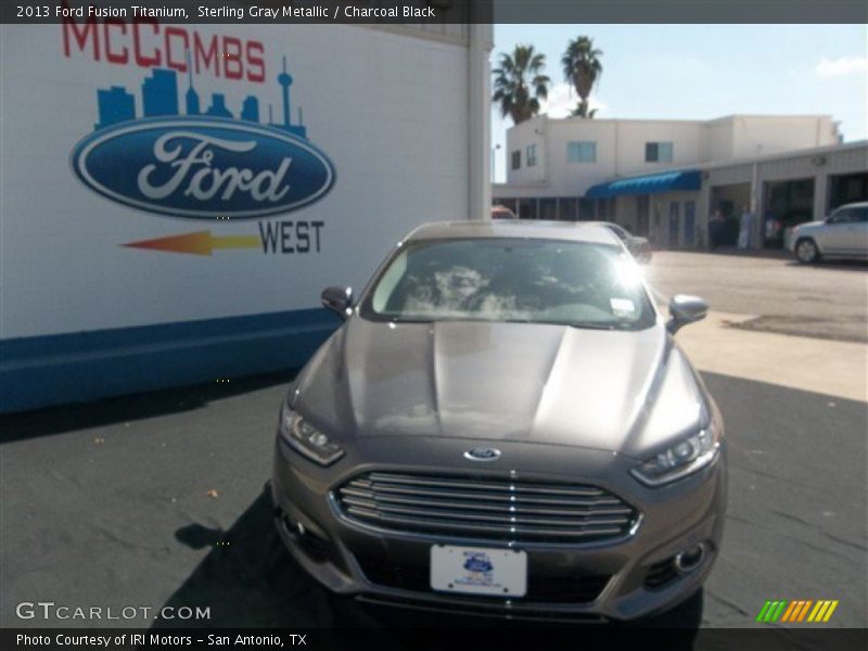 Sterling Gray Metallic / Charcoal Black 2013 Ford Fusion Titanium