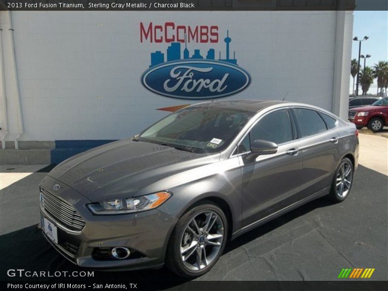 Sterling Gray Metallic / Charcoal Black 2013 Ford Fusion Titanium