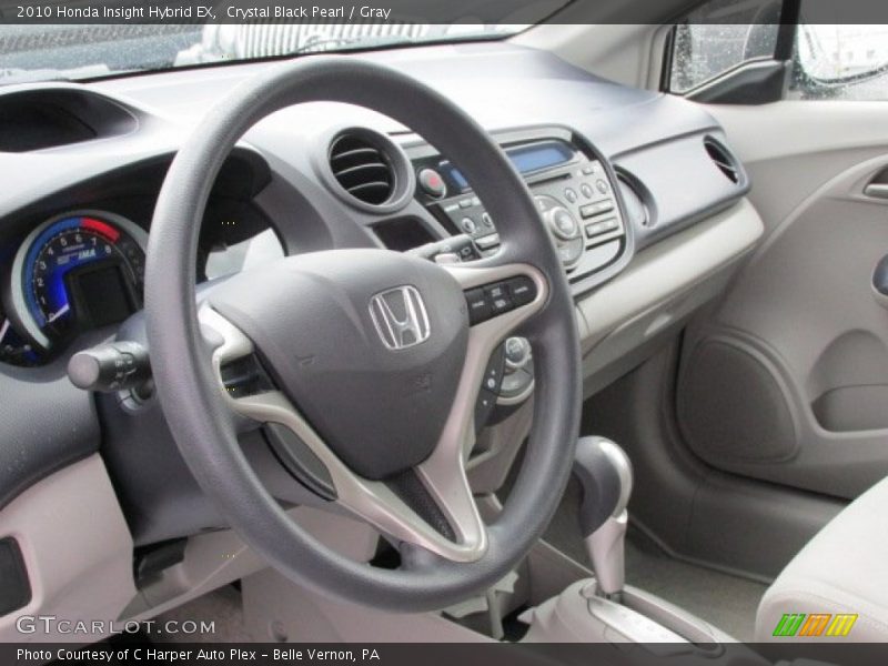 Crystal Black Pearl / Gray 2010 Honda Insight Hybrid EX