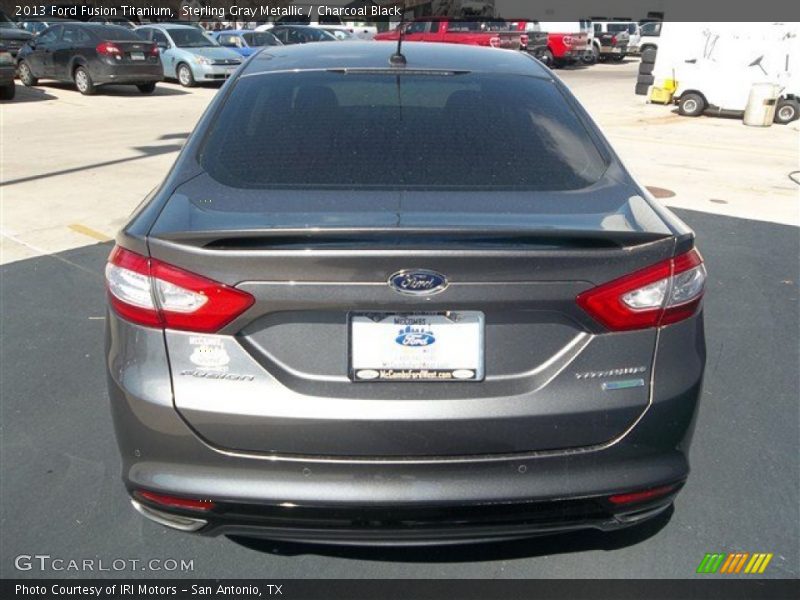 Sterling Gray Metallic / Charcoal Black 2013 Ford Fusion Titanium