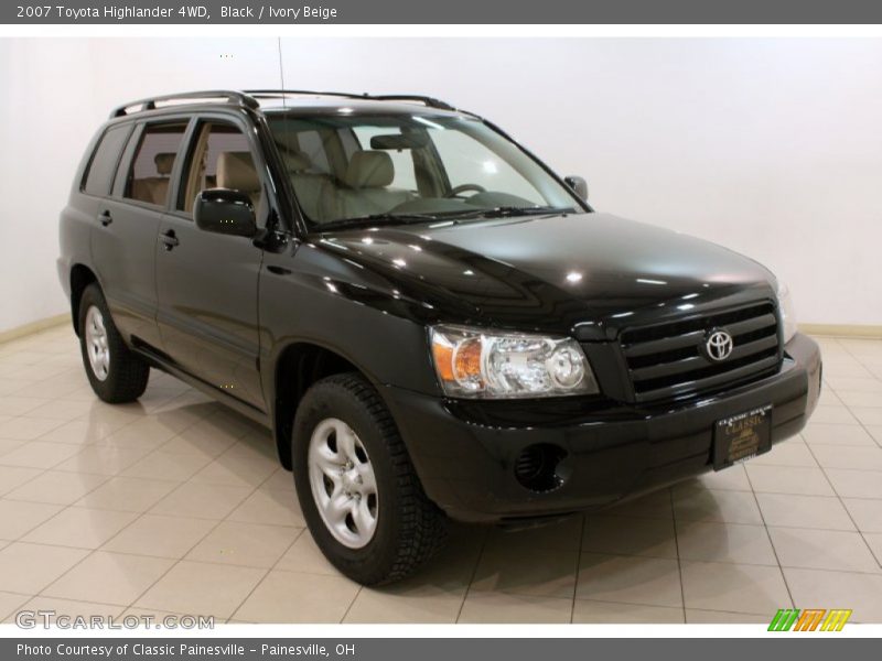Black / Ivory Beige 2007 Toyota Highlander 4WD